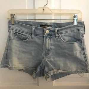 Abercrombie light denim shorts